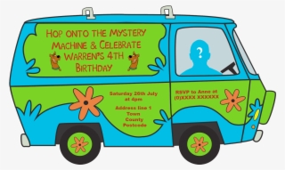Scooby Doo Birthday Invitation Designed By Me At Nic's - Mystery Machine Png