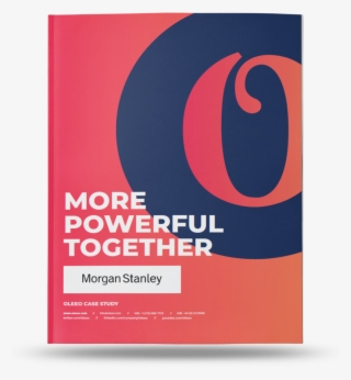 Oleeo Morgan Stanley Case Study Mockup - Graphic Design