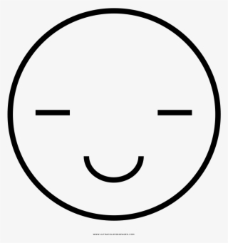Smiley Thinking Coloring Page, Printable Smiley Thinking - Circle