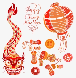Chinese New Year Firecracker Chinese Zodiac - Chinese New Year Firecrackers Png