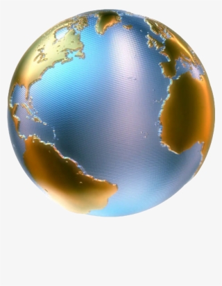 Globe Png Transparent Image - Metal Globe No Background