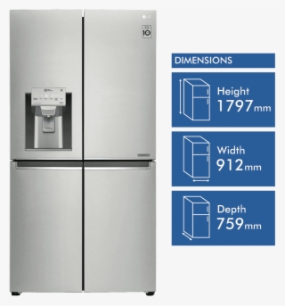 New Lg Gf-l708pl 708l French Door Refrigerator - Refrigerator