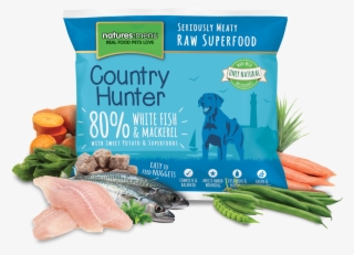 Country Hunter Raw Superfood Nuggets White Fish & Mackerel - Natures Menu Country Hunter Nuggets