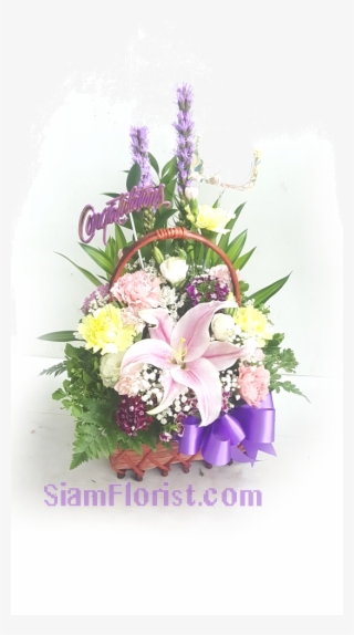1144 Basket Of Flowers - Bouquet