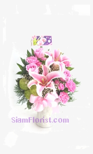 1152 Vase Of Flowers - Cattleya