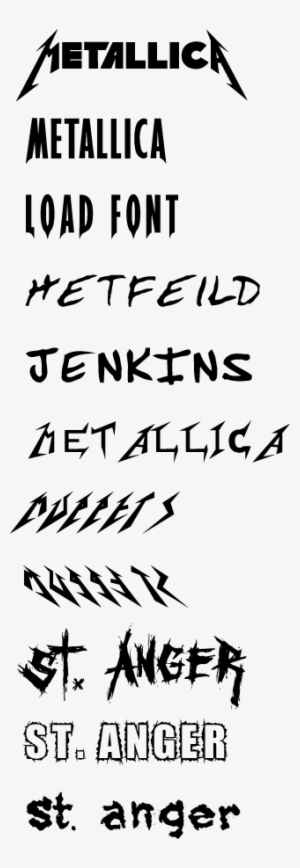 Metallica Шрифт