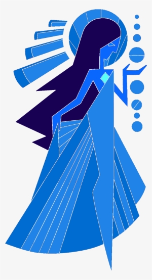 Colored Blue Diamond - Steven Universe Diamonds Logo