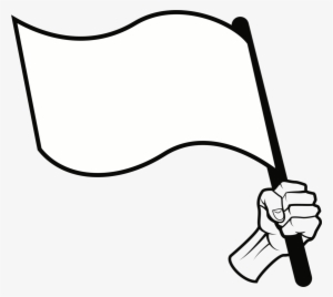 White Flag Surrender Flag Of Afghanistan - Clip Art Black And White Flag