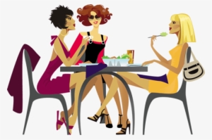 The Ladies Tea Out - Ladies Who Lunch Clipart