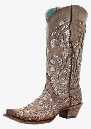 corral brown glitter boots