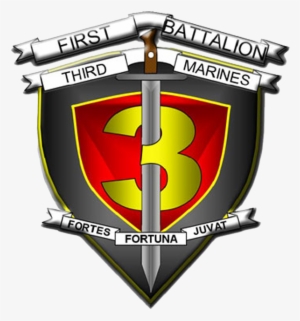 1st Battalion 3rd Marines - Usmc 1/3 Round Ornament