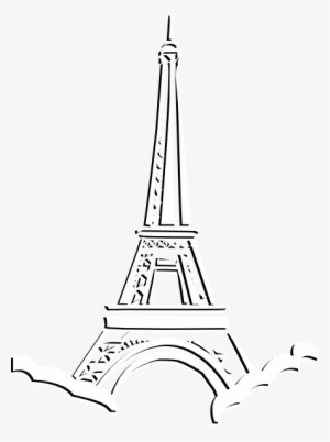 Eiffel Tower Drawing Step By Step At Getdrawings - Clipart Eiffel Tower Png