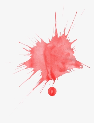 21 Red Watercolor Splatter - Manchas Rojas Acuarela Png
