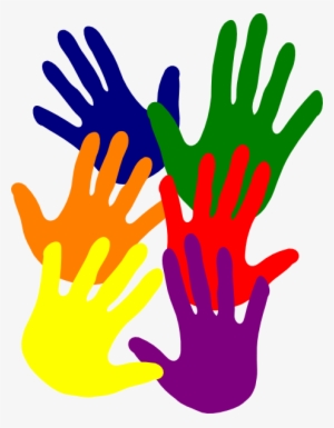 Volunteer Hands Help - Colorful Hands Clip Art