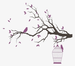Love Your Life - Tree And Bird Png