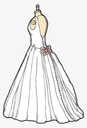 Clip Black And White Stock Dresses Silhouette At Getdrawings - Wedding Dress Clipart