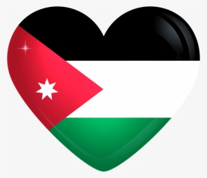 Jordan Flag Heart Png