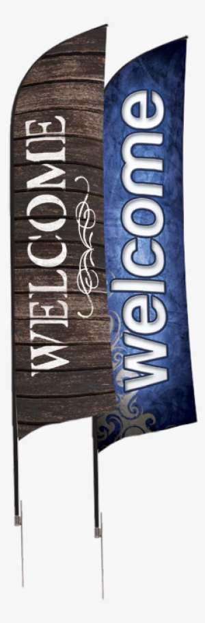 Designed To Have Eye-catching Motion In The Smallest - Rustic Charm Welcome Flag Banner