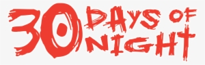 30days Of Night Logo With Stroke - 30 Days Of Night Logo