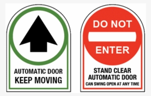Keep Moving” / “do Not Enter / Stand Clear” Decal For