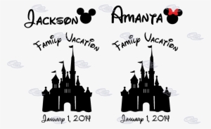 Disney Castle Silhouette Png - Disney Family Vacation Christmas Shirts Mickey Mouse