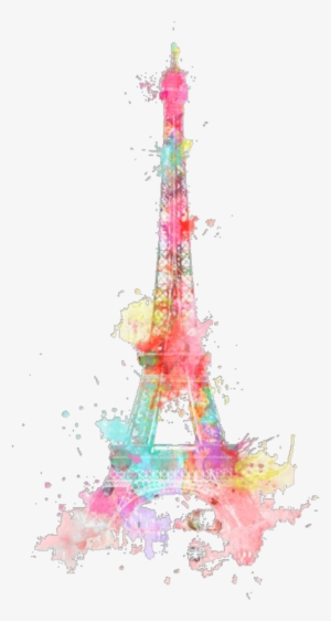 Ftestickers Watercolor Eiffeltower Paris Colorful Freet - Anna And The French Kiss Quotes