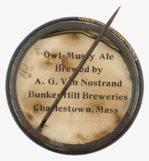 Owl-musty Be Wise And Get Next Button Back Beer Button - Number