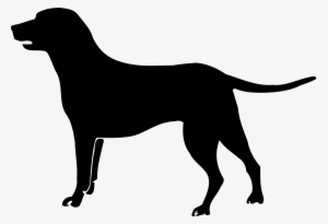 Black Lab Silhouette Clip Art At Getdrawings - Dog Pictogram Png