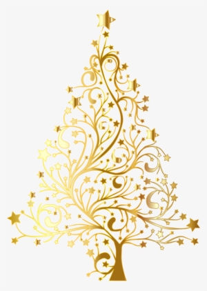 Christmas Tree Christmas Ornament Clip Art Christmas - Gold Christmas Tree Vector