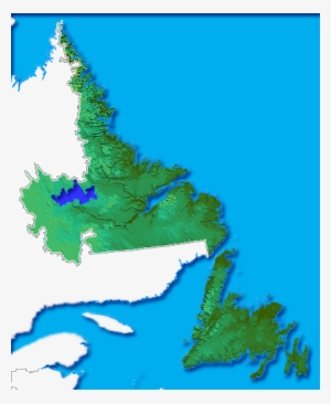 Newfoundland Labrador Relief - Map Of Newfoundland Labrador
