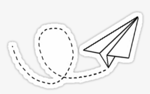 Paper Plane By 2b2dornot2b - Transparent Sticker Paper Airplane