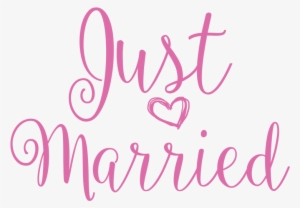 Just Married - Calligraphy