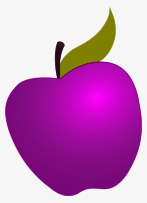 Dots Clipart Transparent Apple - Purple Apple Clipart
