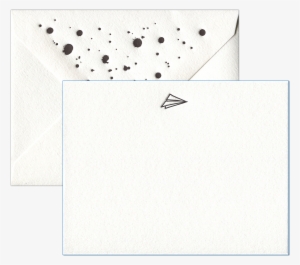 Paper Airplane Letterpress Social Stationery - Stationery