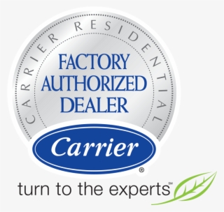 qualifications you can trust - carrier factory authorized dealer vector logo