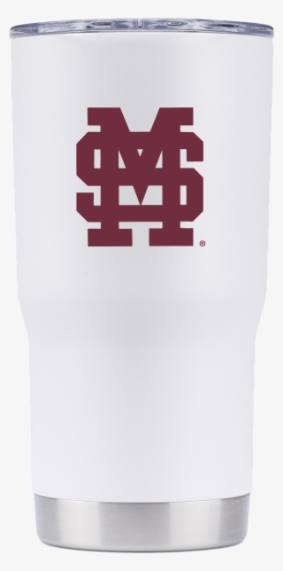 Mississippi State 30 Oz Gray Stacked Ms Tumbler - Pint Glass