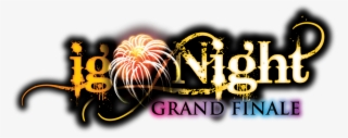 Ig Nite Logo White Great America Presents Ignight Grand - Grand Finale Logo