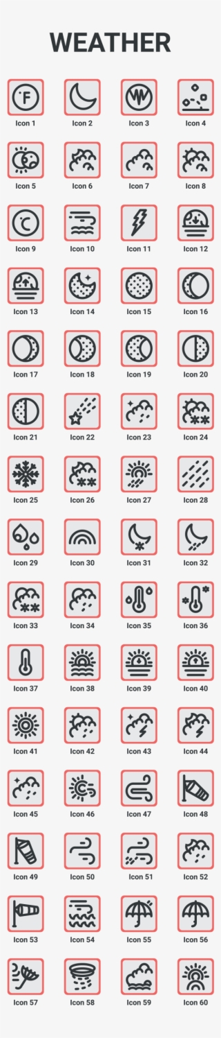 Weather Forecast Icons And Elements For Broadcast After - Parallel
