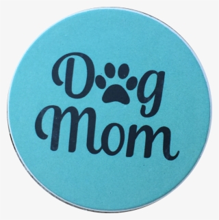 Dog Mom Paw Print Auto Car Coaster Absorbent Stone - Circle