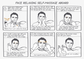 How To Perform A Self Face Massage On A Plane - Cartoon