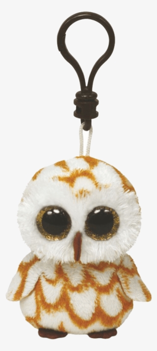 Swoops The Barn Owl - Beanie Boo Owl Keychain