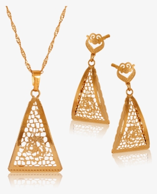 18k Gold Plated Triangle Shape
