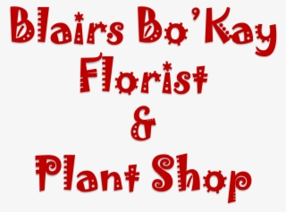 Blairs Bo'kay Florist & Plant Shop - Graphic Design