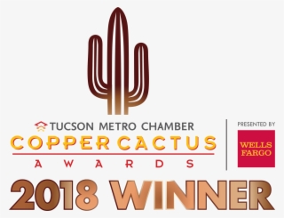 Copper Cactus Logo With Wells Fargo 2018 Winners Vector - Copper Cactus Awards Logo