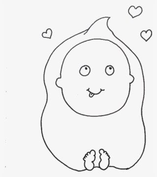 Baby - Line Art