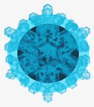 Blue Black Crystal Ice Flower Snowflake Png And Psd - Blue