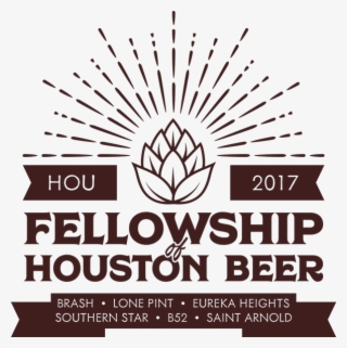 Houston Flying Saucer Saint Arnold Tribute Fellowship - Poster