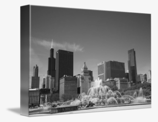 Chicago Skyline Wall Art - Buckingham Fountain