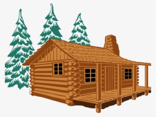 Hut Clipart Summer - Cartoon Cabin In The Woods