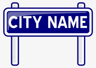 City Nameplate - Sign Post Clip Art